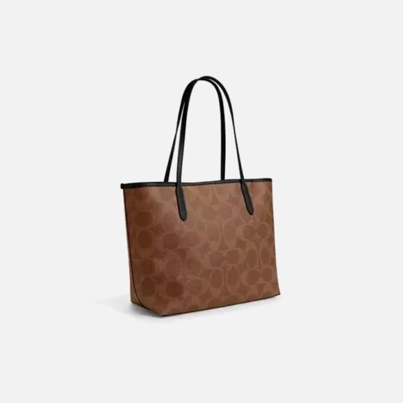 New Coach CCE70 City Tote Bag in Signature Canvas with Halloween Print - Picture 3 of 4